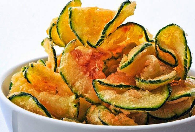 Baked courgettes
